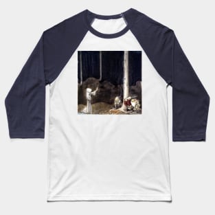 Brother St Martin and the Three Trolls - John Bauer Baseball T-Shirt